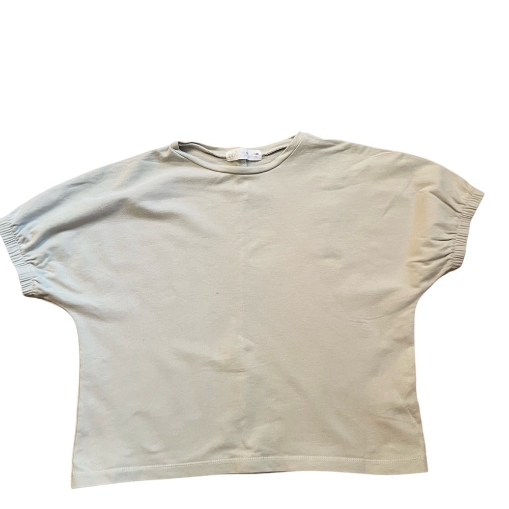 Zara|Kids Boxy Oversized Green Short Sleeve Tee-Size 10